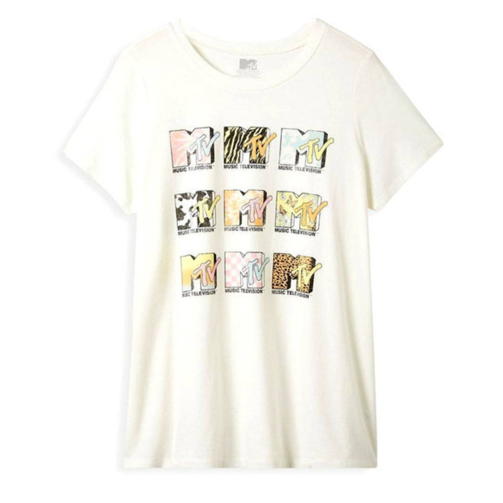 Torrid 1‎ (1X 14/16) MTV Retro Rock Logos Punk Classic Fit Graphic Tee T Shirt